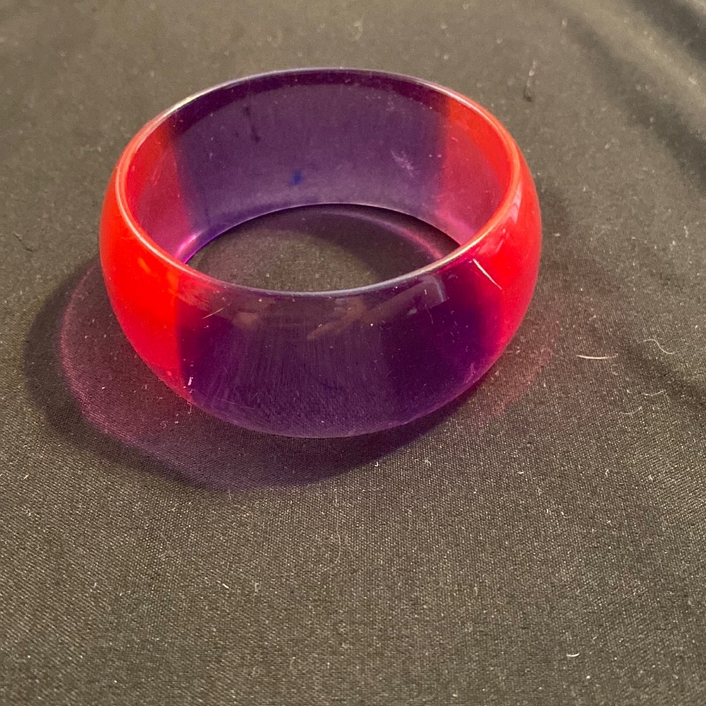 Pink & Purple Semi-Translucent Bangle